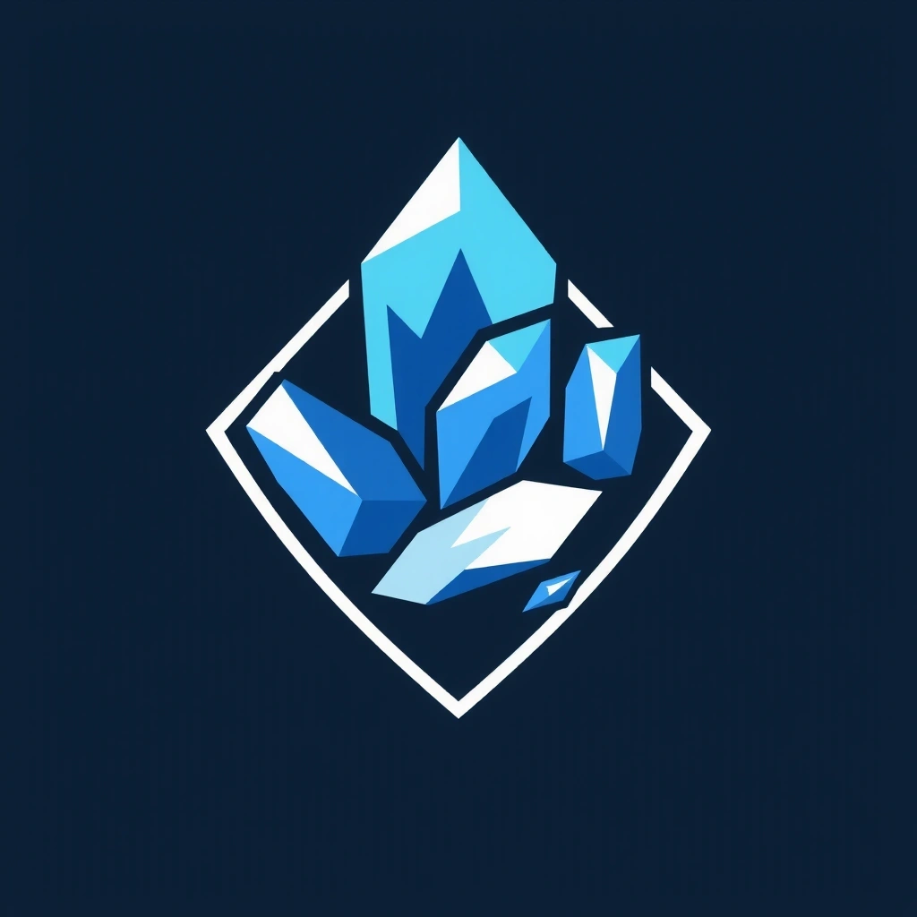 Icono de cristal representando minerales